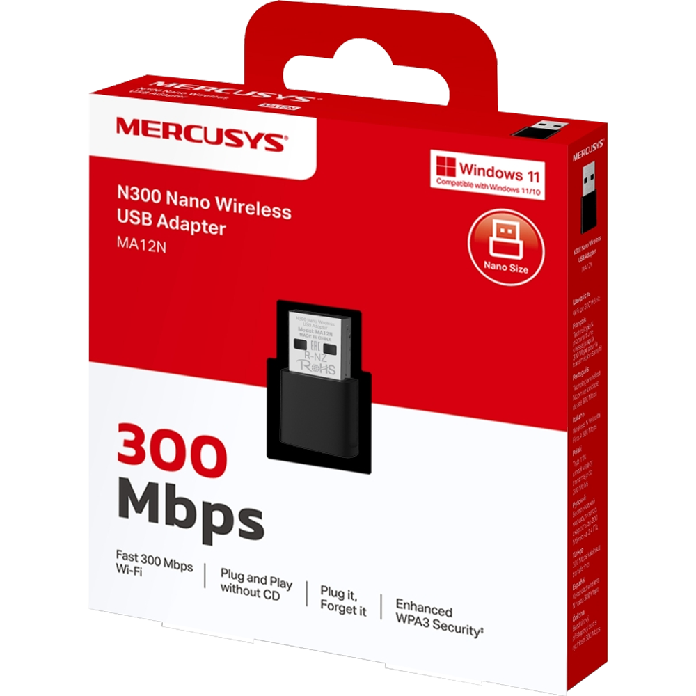 Mercusys MA12N Wireless Nano USB Adaptör