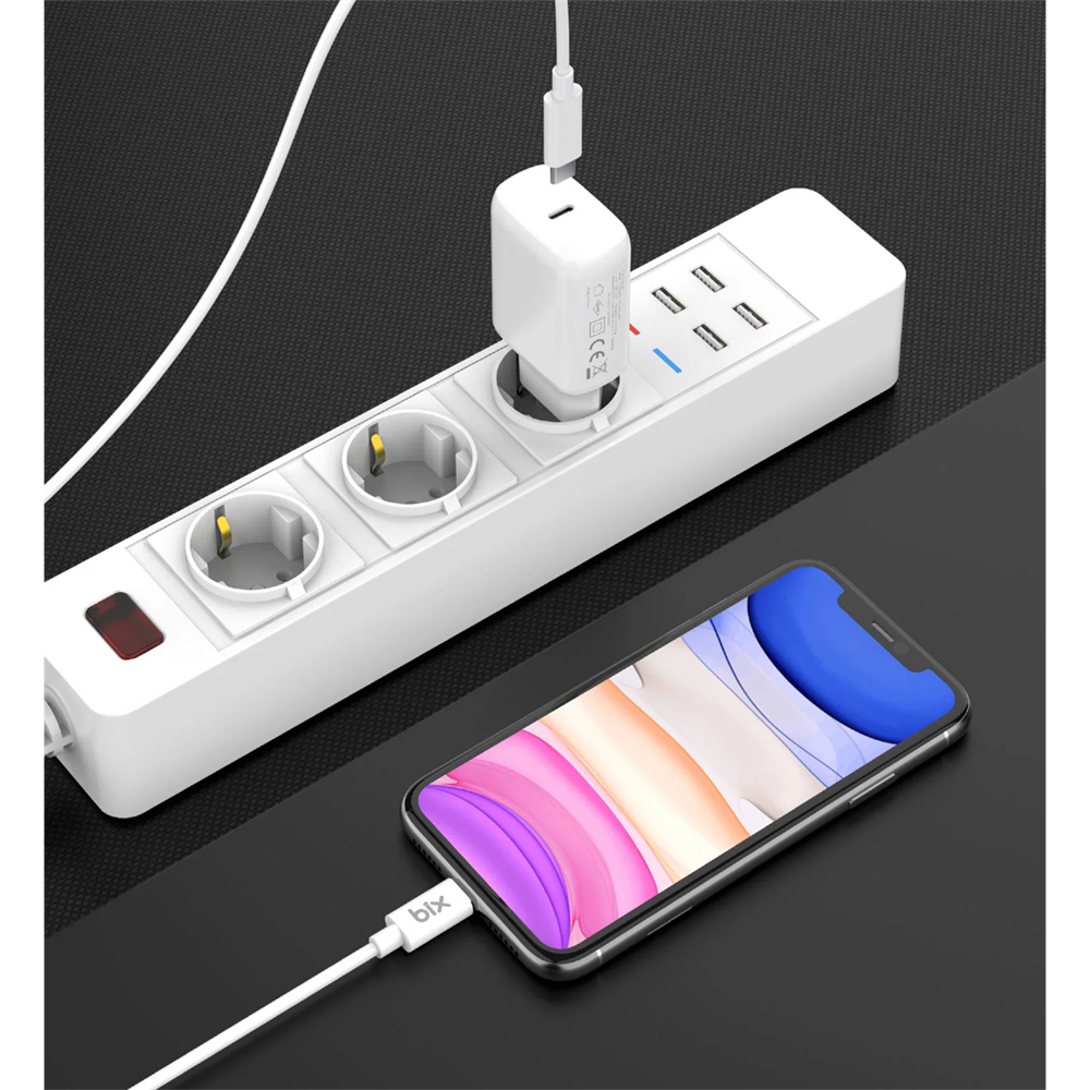 Bix BXPD20TA 20W Type-C PD Hızlı Şarj Adaptörü