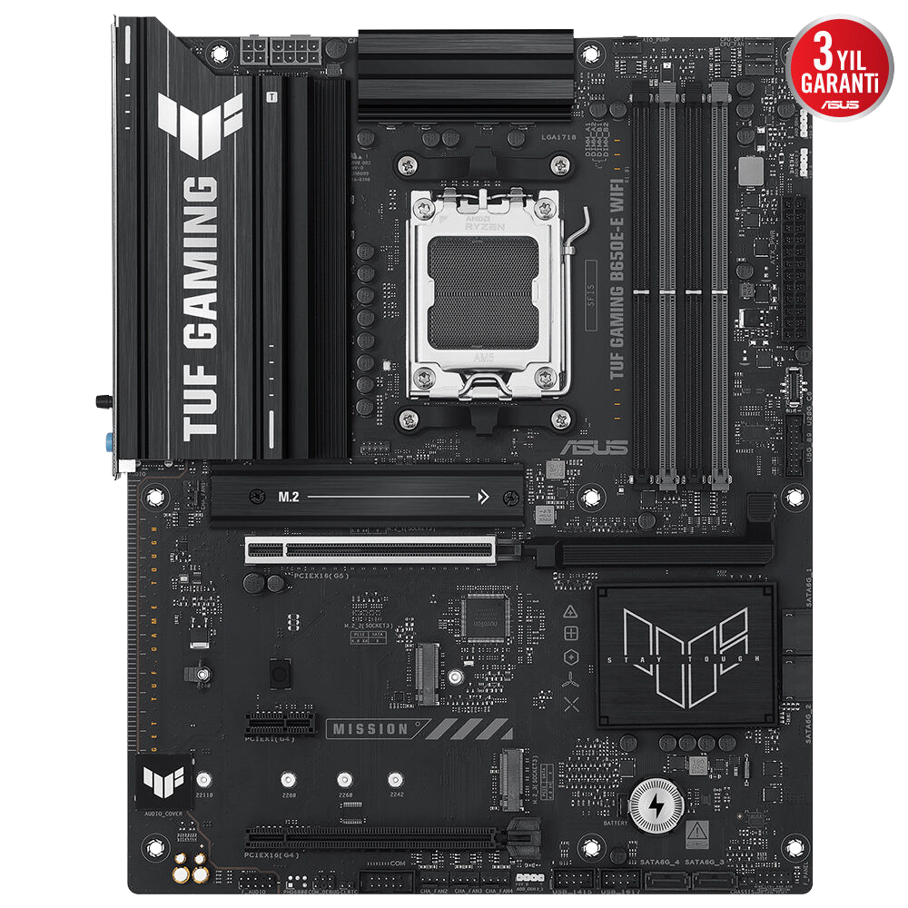 ASUS TUF GAMING B650E-E WIFI 8000MHz DDR5 Soket AM5 M.2 HDMI DP ATX Anakart