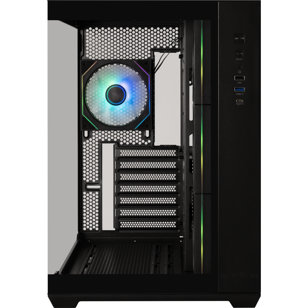 BitFenix AL118 850W 80+ Bronze Tempered Glass ARGB USB 3.0 ATX Mid Tower Siyah Kasa
