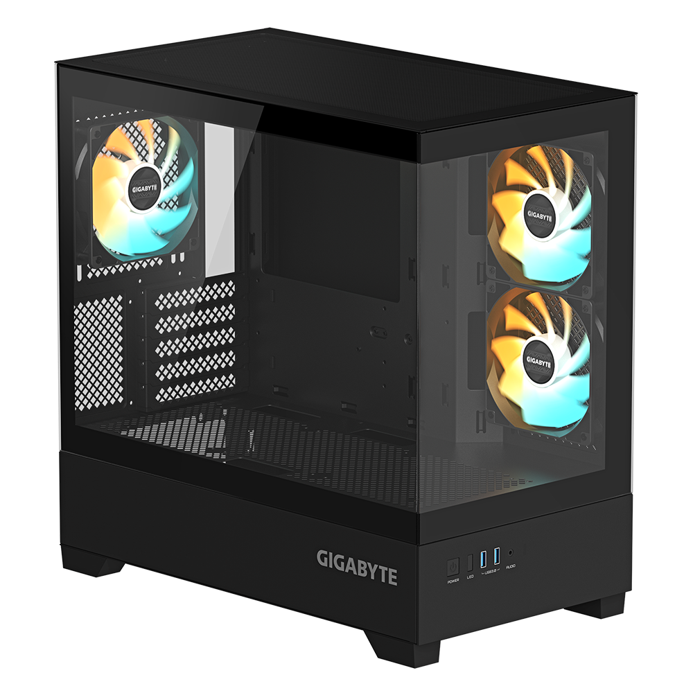 GIGABYTE C201 PANORAMIC Tempered Glass USB 3.0 mATX Tower Bilgisayar Kasası