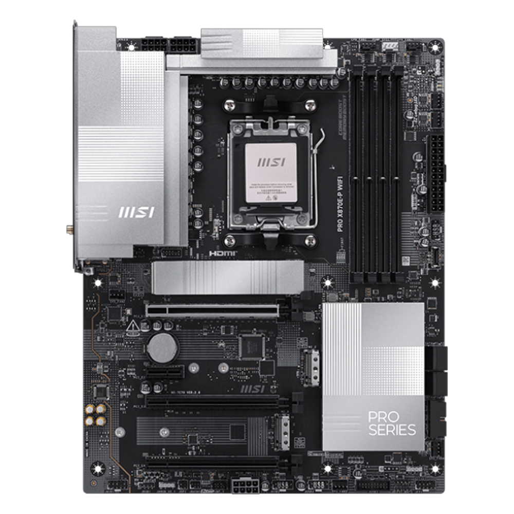 MSI PRO X870E-P WIFI 8200MHz DDR5 Soket AM5 M.2 Type-C HDMI ATX Anakart