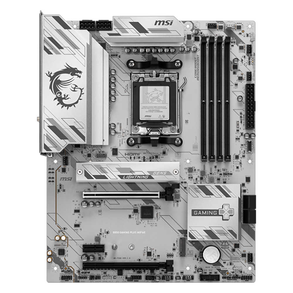 MSI B850 GAMING PLUS WIFI6E 8200MHz(OC) DDR5 Soket AM5 M.2 HDMI USB-C ATX Anakart