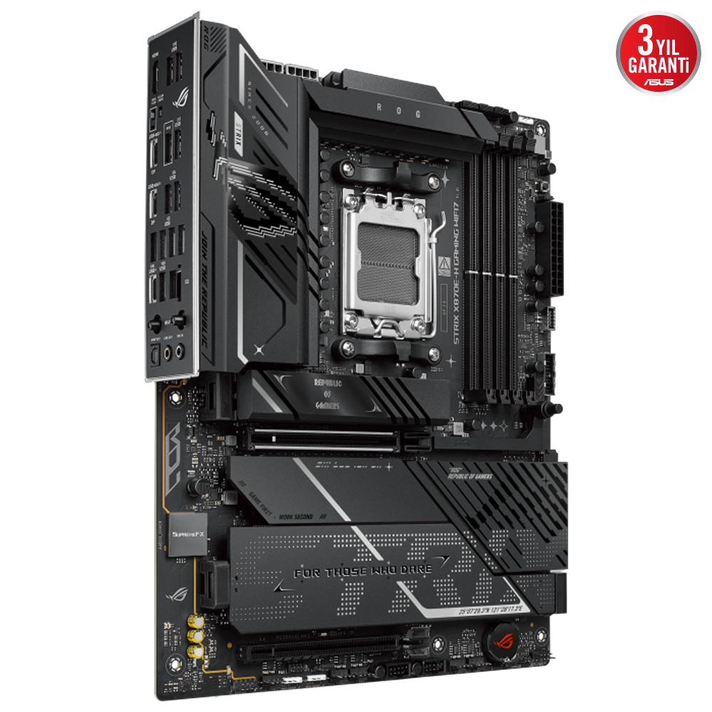 ASUS ROG STRIX X870E-H GAMING WIFI7 8000MHz OC DDR5 Soket AM5 M.2 HDMI ATX Anakart