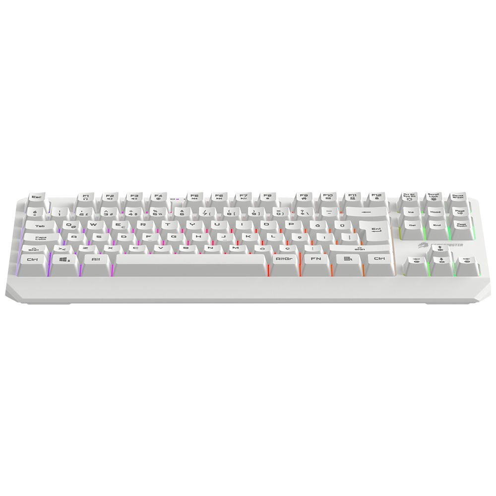 GameBooster G75 Elya Rainbow Aydınlatmalı Beyaz TKL Membrane Gaming Klavye