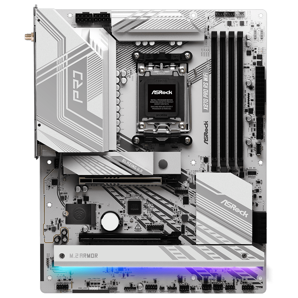 ASROCK X870 Pro RS WIFI 8000MHz DDR5 Soket AM5 M.2 USB 3.2 HDMI ATX Anakart