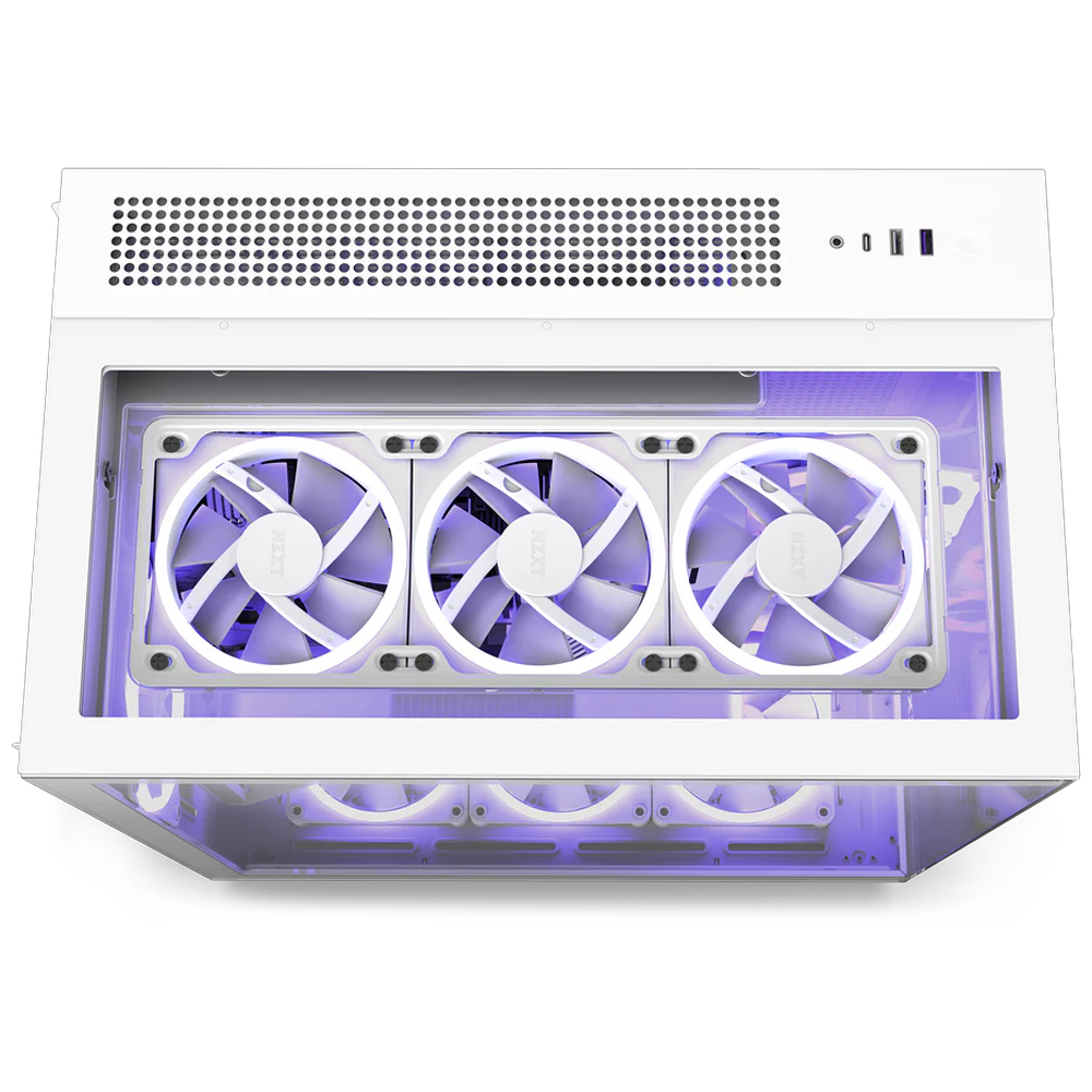 NZXT H9 Elite 1200W 80+ Gold Tempered Glass USB 3.2 Beyaz ATX Mid Tower Kasa