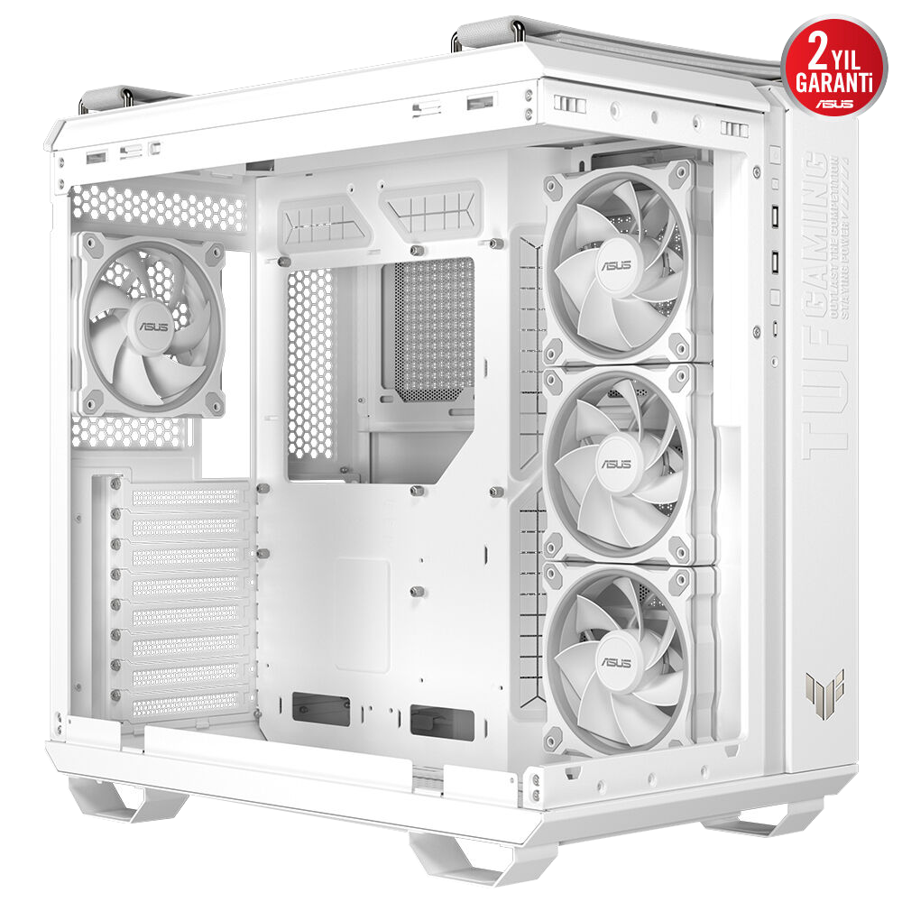 ASUS TUF GAMING GT502 Horizon Tempered Glass Beyaz USB 3.2 Mid Tower Kasa