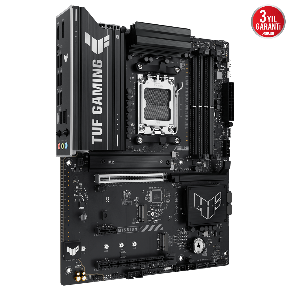 ASUS TUF GAMING B850-E WIFI 8000MHz DDR5 Soket AM5 M.2 HDMI DP ATX Anakart