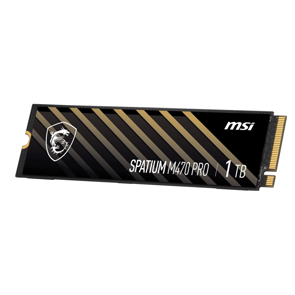 MSI 1TB SPATIUM M470 PRO Gen4x4 M.2 2280 SSD 6000MB Okuma / 4500MB Yazma