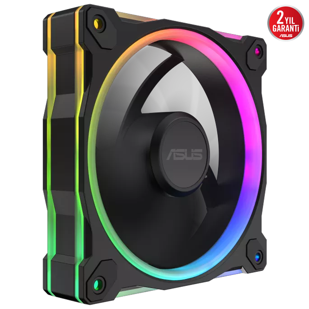 ASUS PRIME MR120 Reverse ARGB  120mm Siyah Üçlü Kasa Fanı