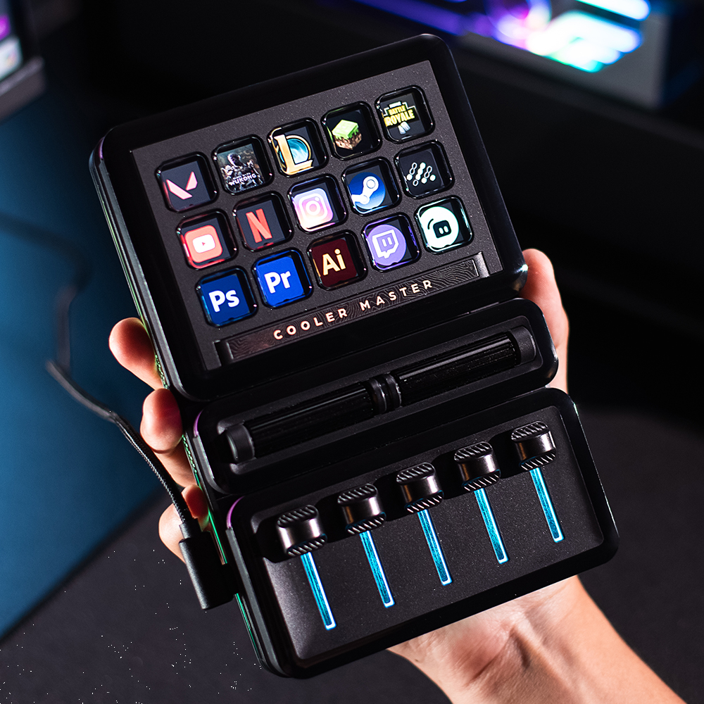 Cooler Master Master Hub Creator Kit IPS Display Roller Fader Yayın Kontrolcüsü