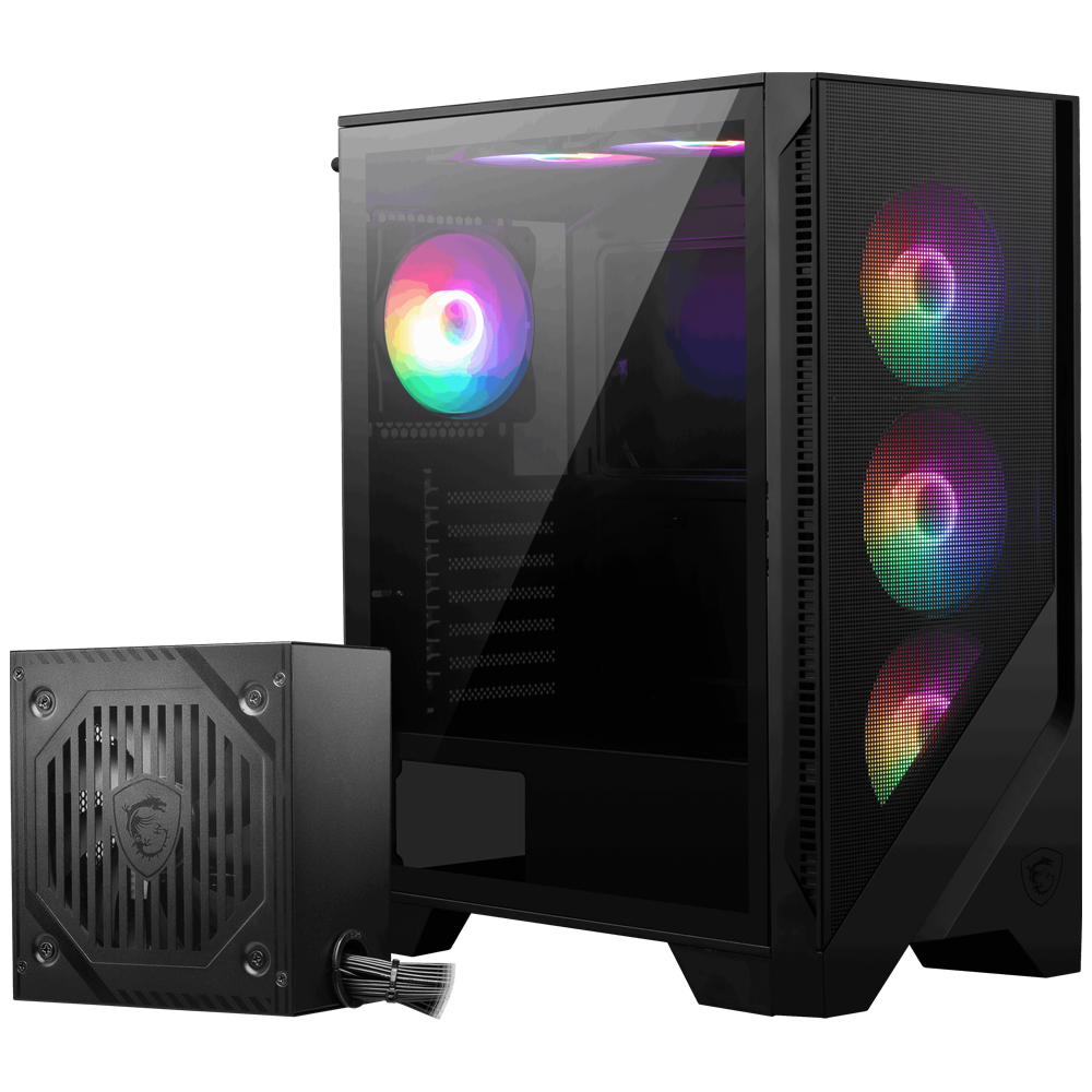 MSI MAG FORGE 120A B65 650W 80+ Tempered Glass RGB Fan USB 3.2 ATX Bilgisayar Kasası