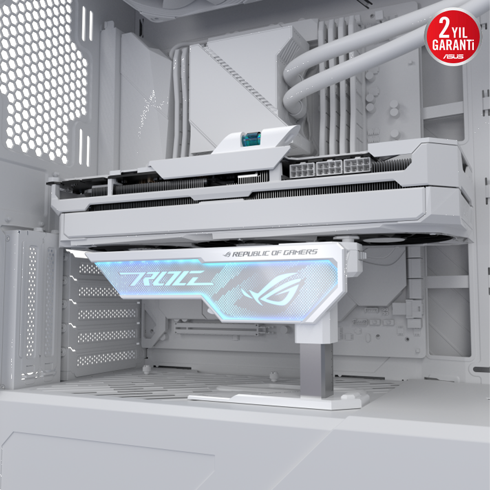 ASUS ROG HERCULX Beyaz Ekran Kartı Destek Aparatı
