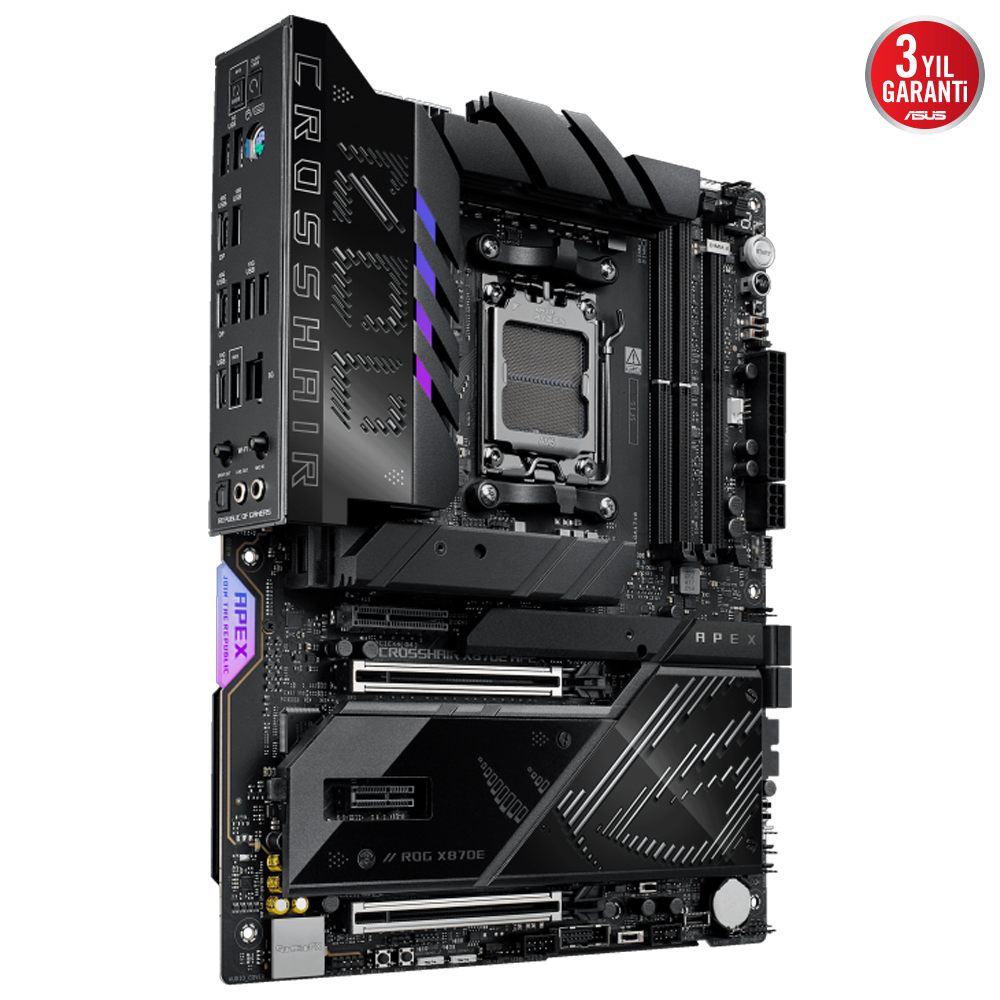 ASUS ROG CROSSHAIR X870E APEX 9600MHz OC DDR5 Soket AM5 M.2 ATX Anakart