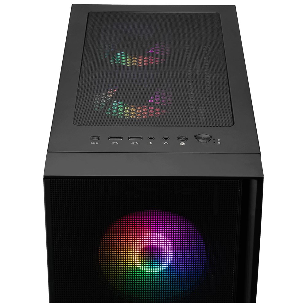MSI MAG FORGE 120A AIRFLOW Tempered Glass ARGB Fan USB 3.2 mATX Bilgisayar Kasası