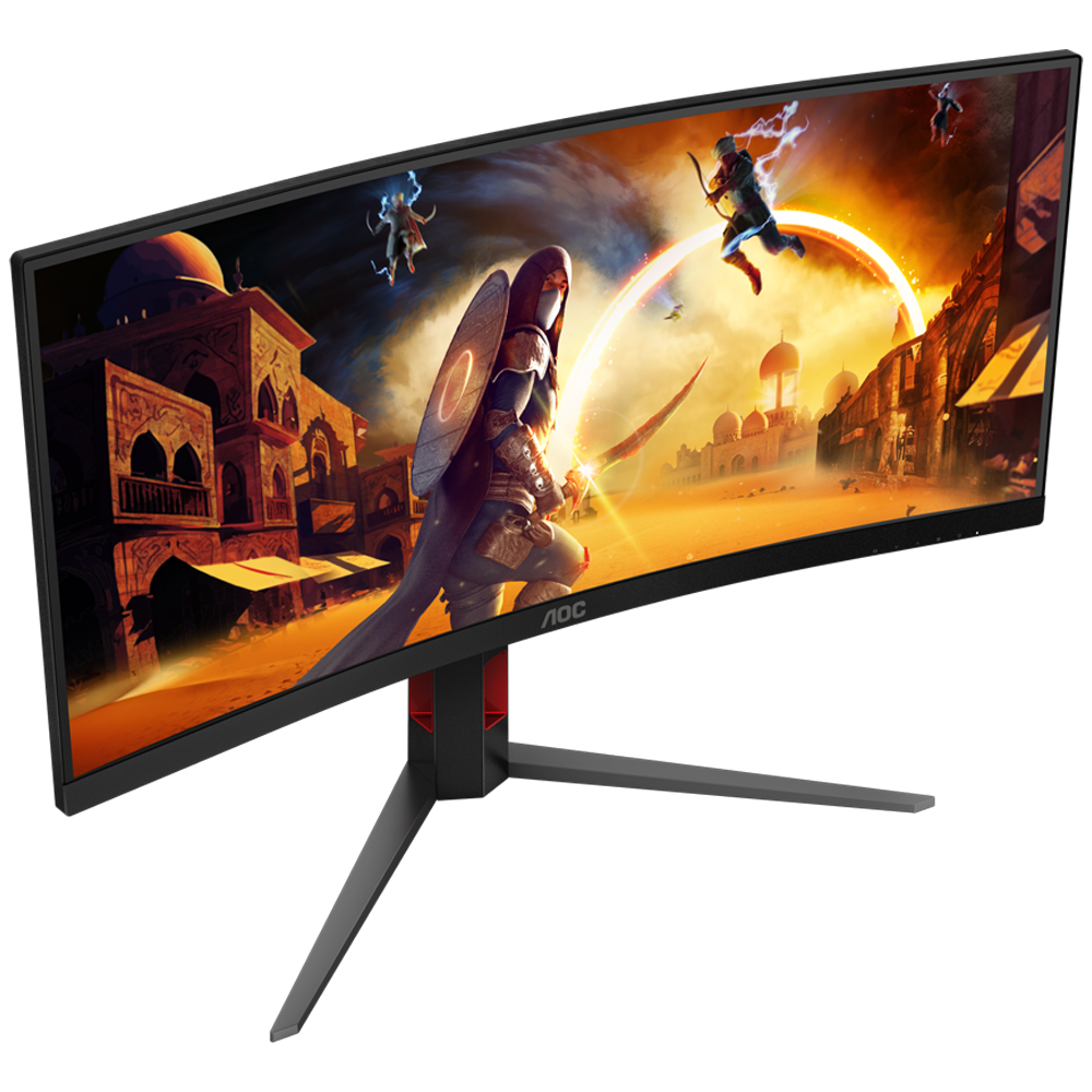 AOC CU34G4 34" 180Hz 0.5ms HDMI DP Adaptive Sync FreeSync Premium HDR10 UWQHD FAST VA Curved Gaming Monitör