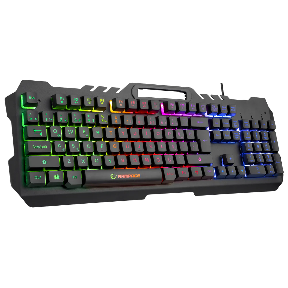 Rampage KM-GX7 FITMENT Rainbow USB Gaming Combo Set(Gaming Klavye+Mouse+Kulaklık+Mousepad)