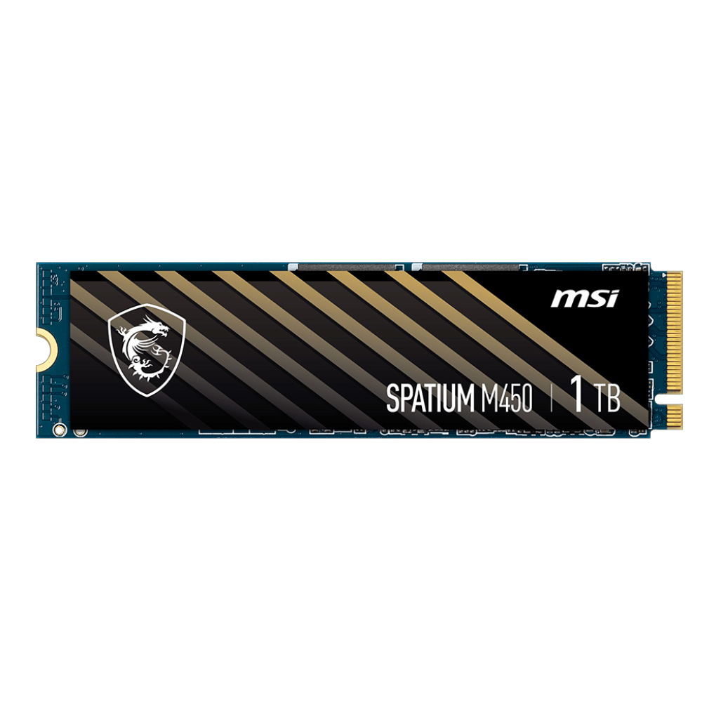 MSI 1TB SPATIUM M450 PCIE 4.0 NVME M.2 2280 SSD 3400MB Okuma / 2400MB Yazma