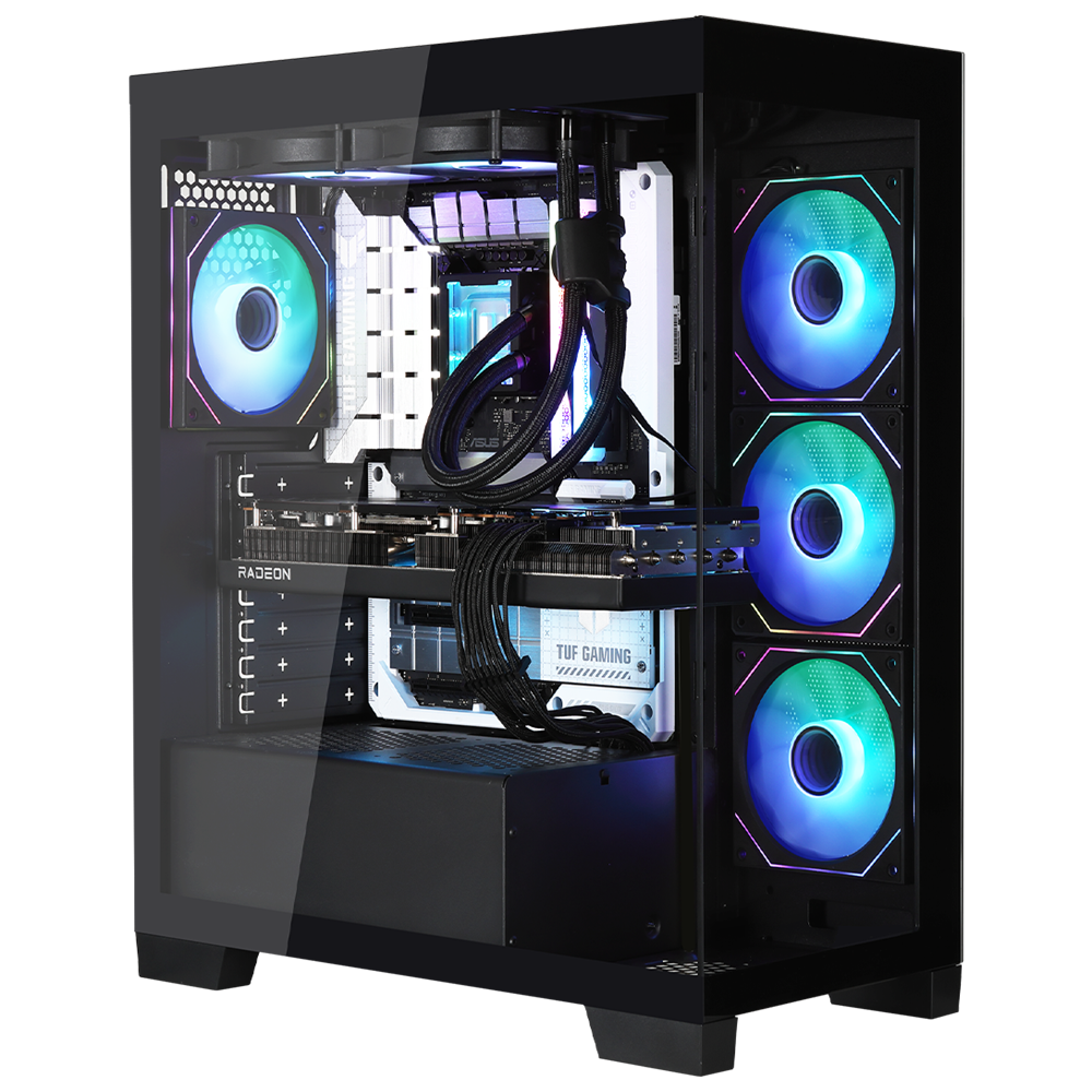 BitFenix W808 850W 80+ Bronze Tempered Glass ARGB USB 3.0 ATX Mid Tower Siyah Kasa
