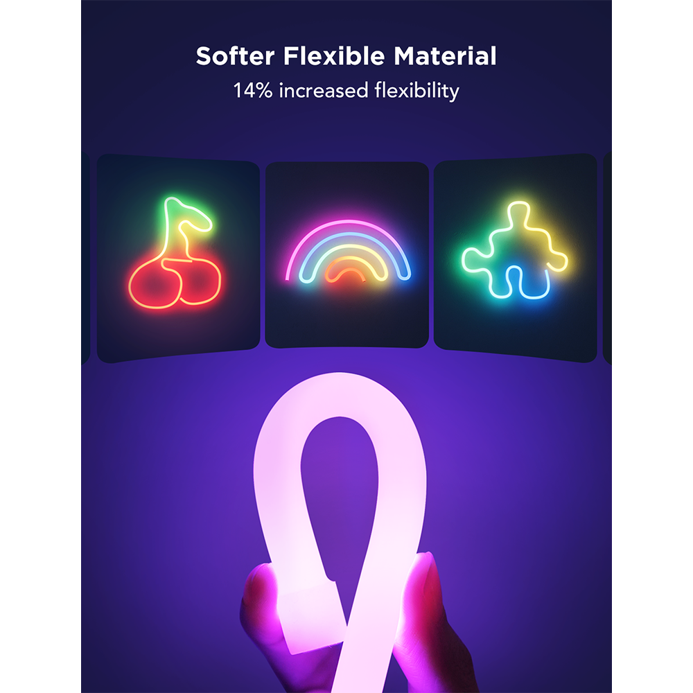 GOVEE Şekillendirilebilir 5M Beyaz Neon LED Şerit