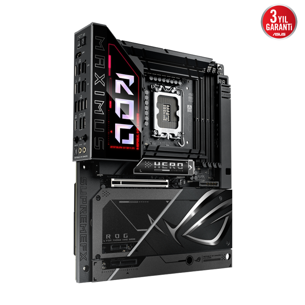 ASUS ROG MAXIMUS Z890 HERO BTF 9200MHz OC WiFi 7 DDR5 Soket 1851 M.2 HDMI Thunderbolt 4 ATX Anakart