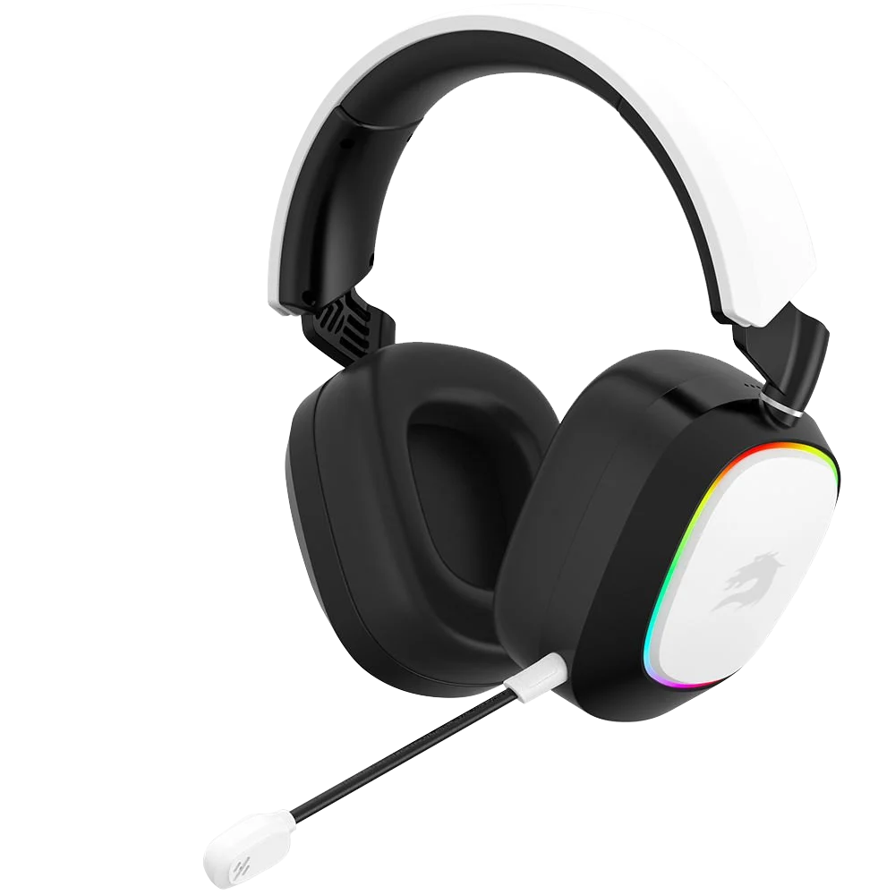 GameBooster WBH23W Nemesis PRO RGB Wireless 2.4G+BT Beyaz Kablosuz Gaming Kulaklık	