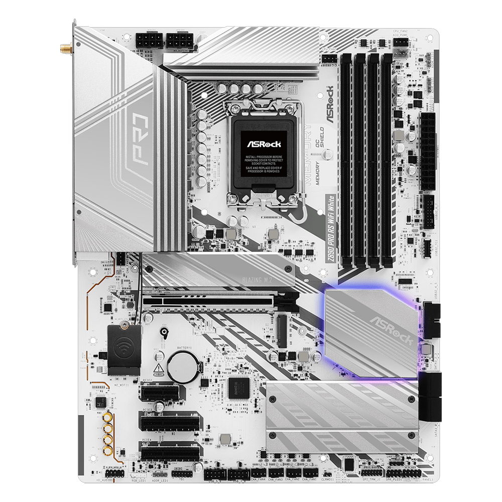 ASROCK Z890 PRO RS WIFI W 9066MHz OC DDR5 Soket 1851 WIFI6E M.2 HDMI DP Thunderbolt 4 ATX Anakart