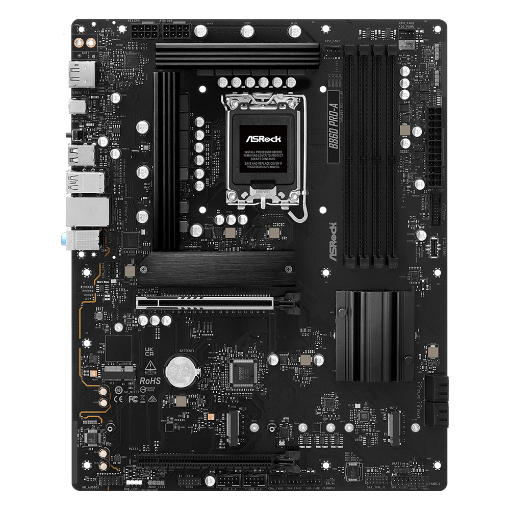 ASROCK B860 PRO-A 8666MHz DDR5 Soket 1851 M.2 USB 3.2 HDMI ATX Anakart