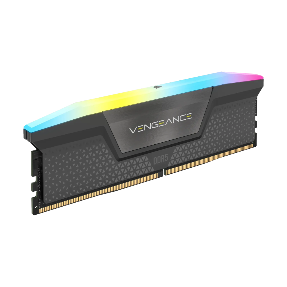 CORSAIR 16GB Vengeance RGB 6000MHz CL36 DDR5 XMP/EXPO Siyah Single Kit Ram