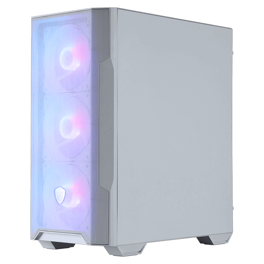 MSI MAG FORGE M100R WHITE Tempered Glass ARGB Fan USB 3.2 mATX Bilgisayar Kasası