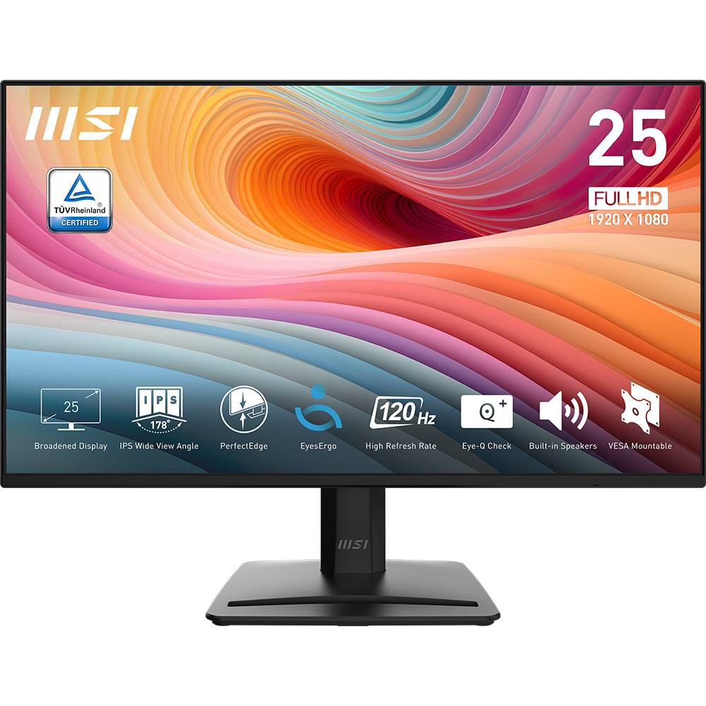 MSI PRO MP252 E2 24.5" 120Hz 1ms HDMI DP HDR Ready AdaptiveSync FHD IPS Monitör