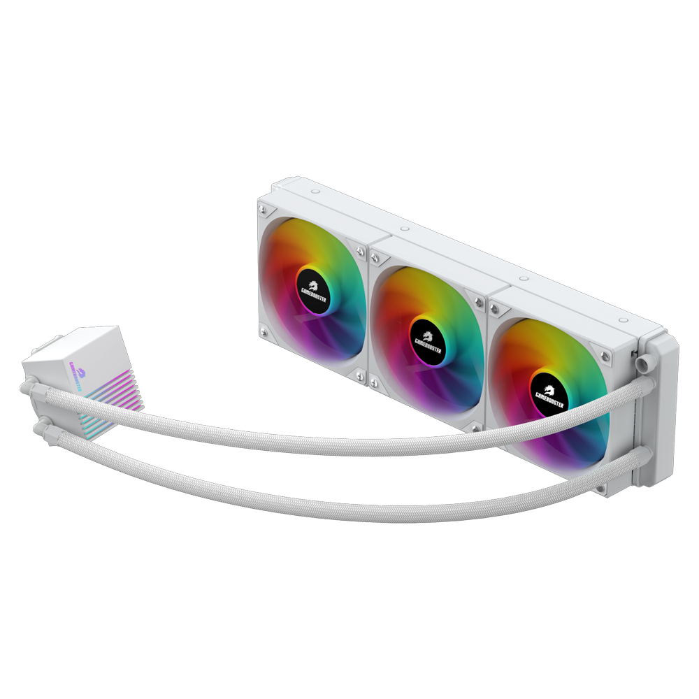 GameBooster PRIME P360W Rainbow 360mm Beyaz İşlemci Sıvı Soğutucu