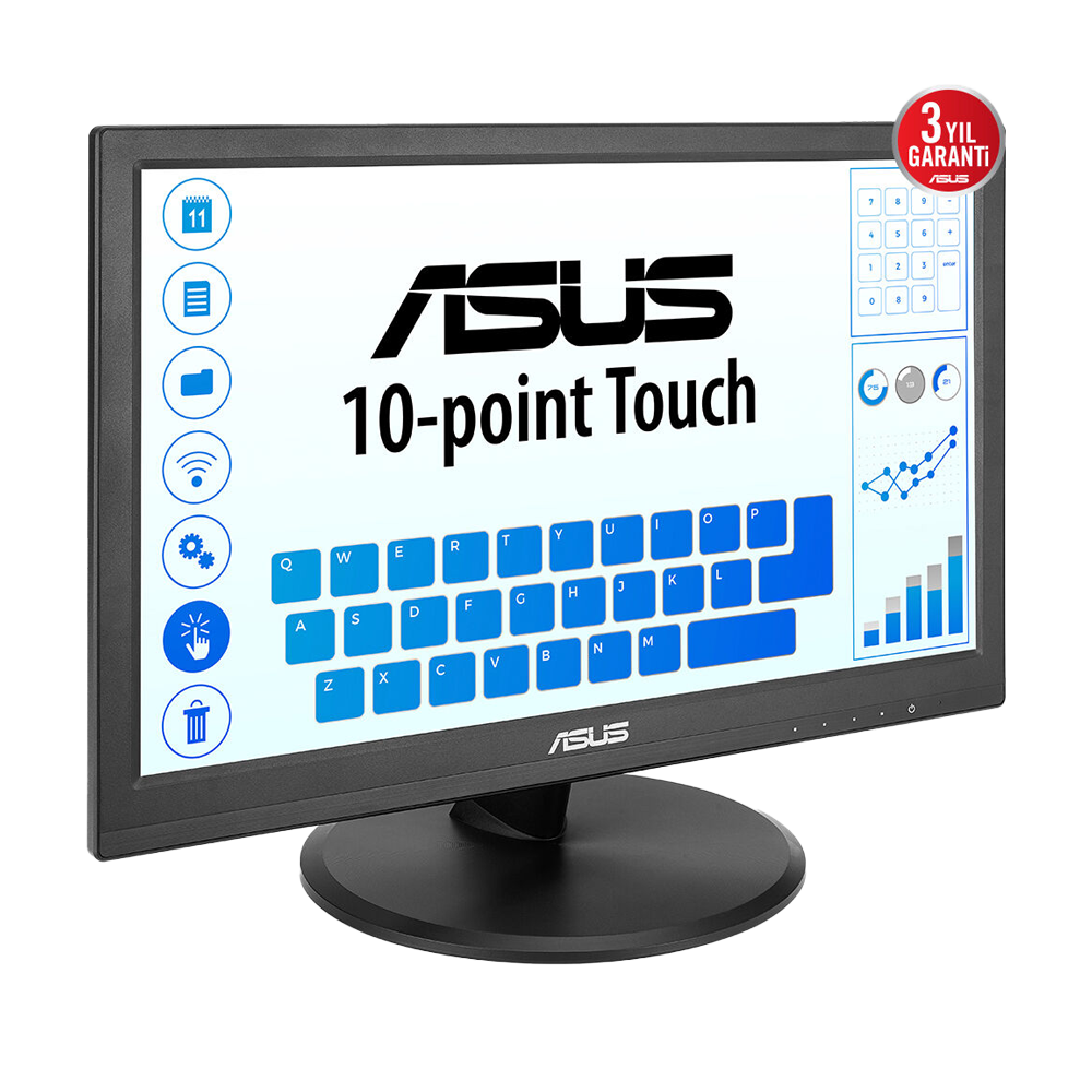 ASUS VT169HE 15.6" HDMI VGA EyeCare FlickerFree IPS Dokunmatik Monitör