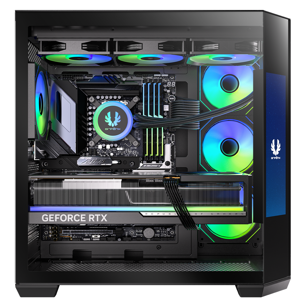 BitFenix Digital T10 EF 850W 80+ Bronze 8.8" Ekranlı Tempered Glass ARGB USB 3.1 ATX Mid Tower Siyah Kasa