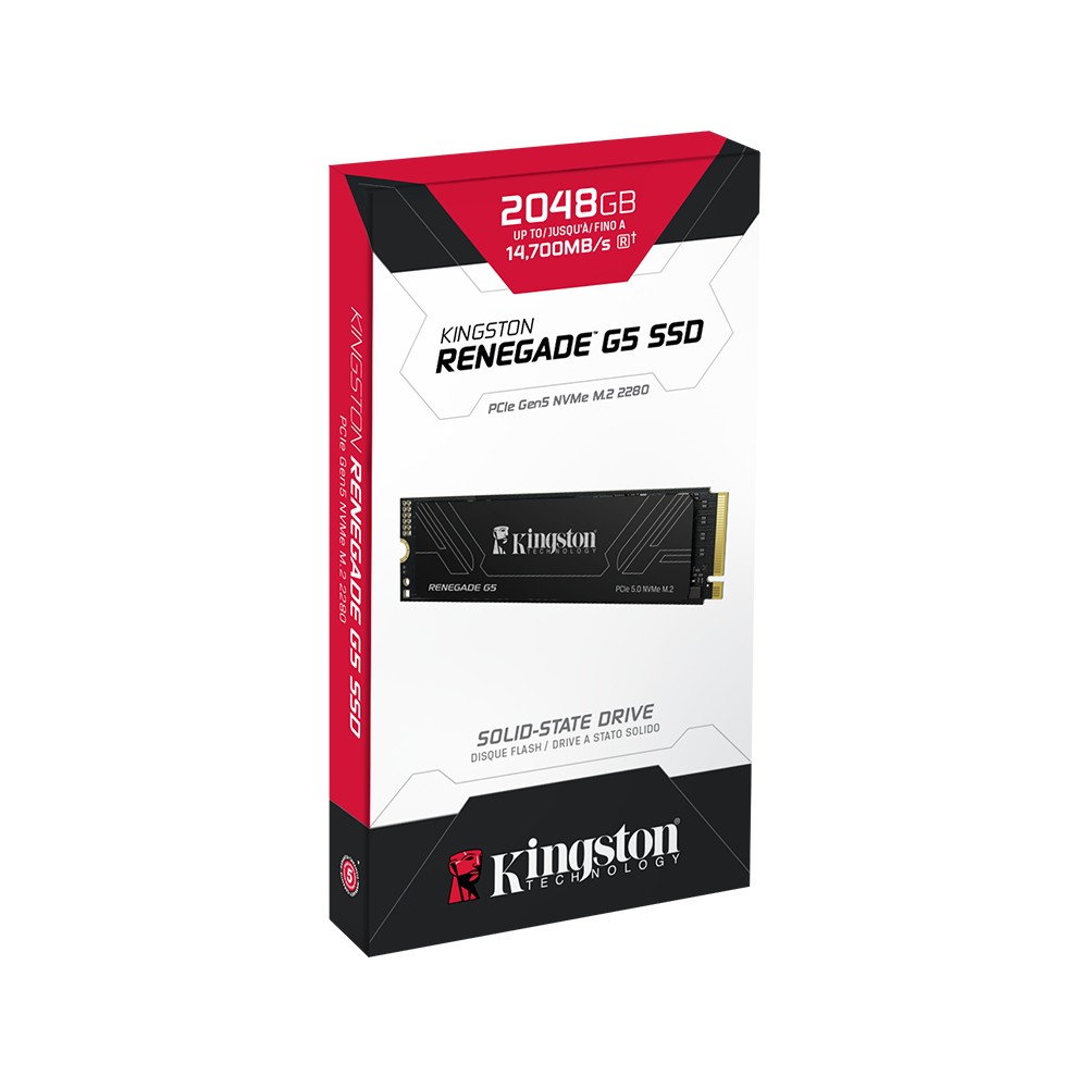 Kingston RENEGADE 2TB Gen5 NVMe M.2 SSD 14700MB Okuma / 14000MB Yazma