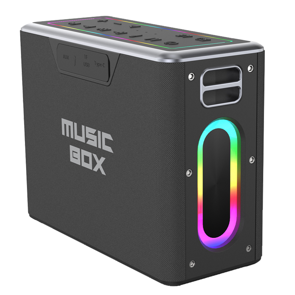 HiFuture MusicBox 100W Karaoke Sistemi Siyah Taşınabilir Hoparlör