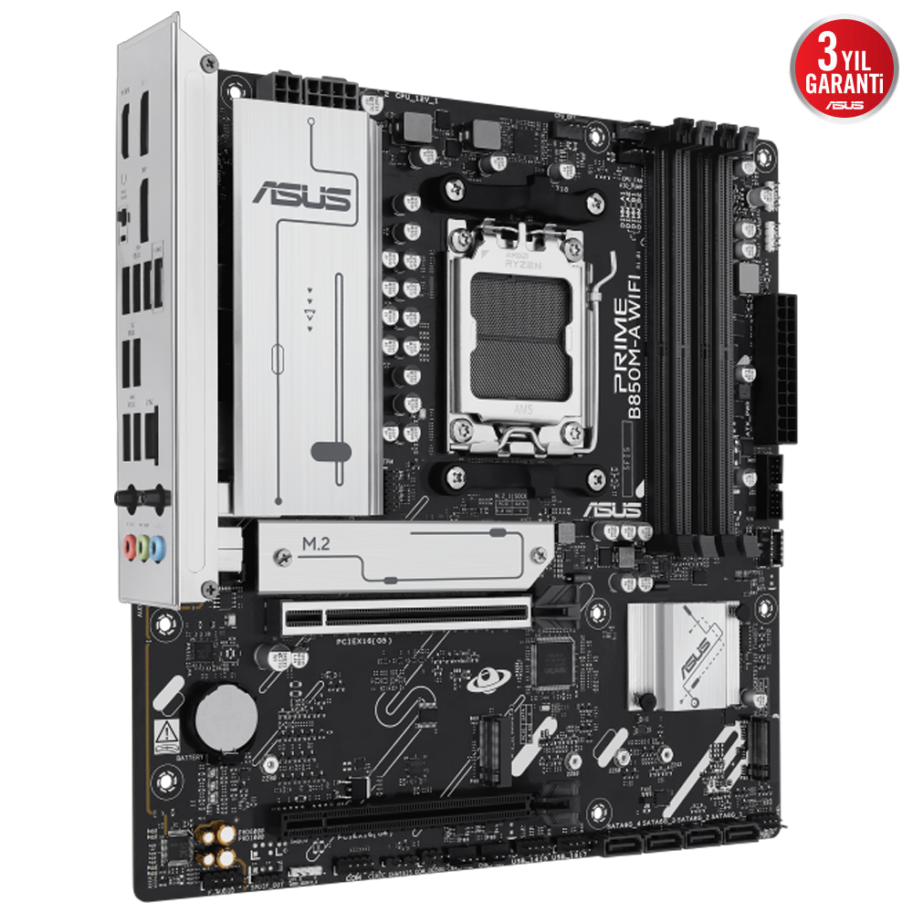 ASUS PRIME B850M-A WIFI 8000MHz DDR5 Soket AM5 M.2 HDMI DP mATX Anakart