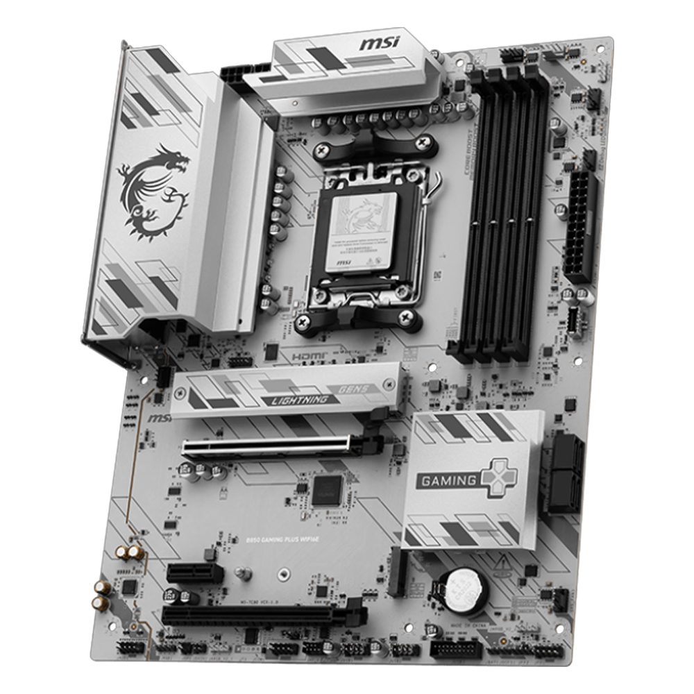 MSI B850 GAMING PLUS WIFI6E 8200MHz(OC) DDR5 Soket AM5 M.2 HDMI USB-C ATX Anakart