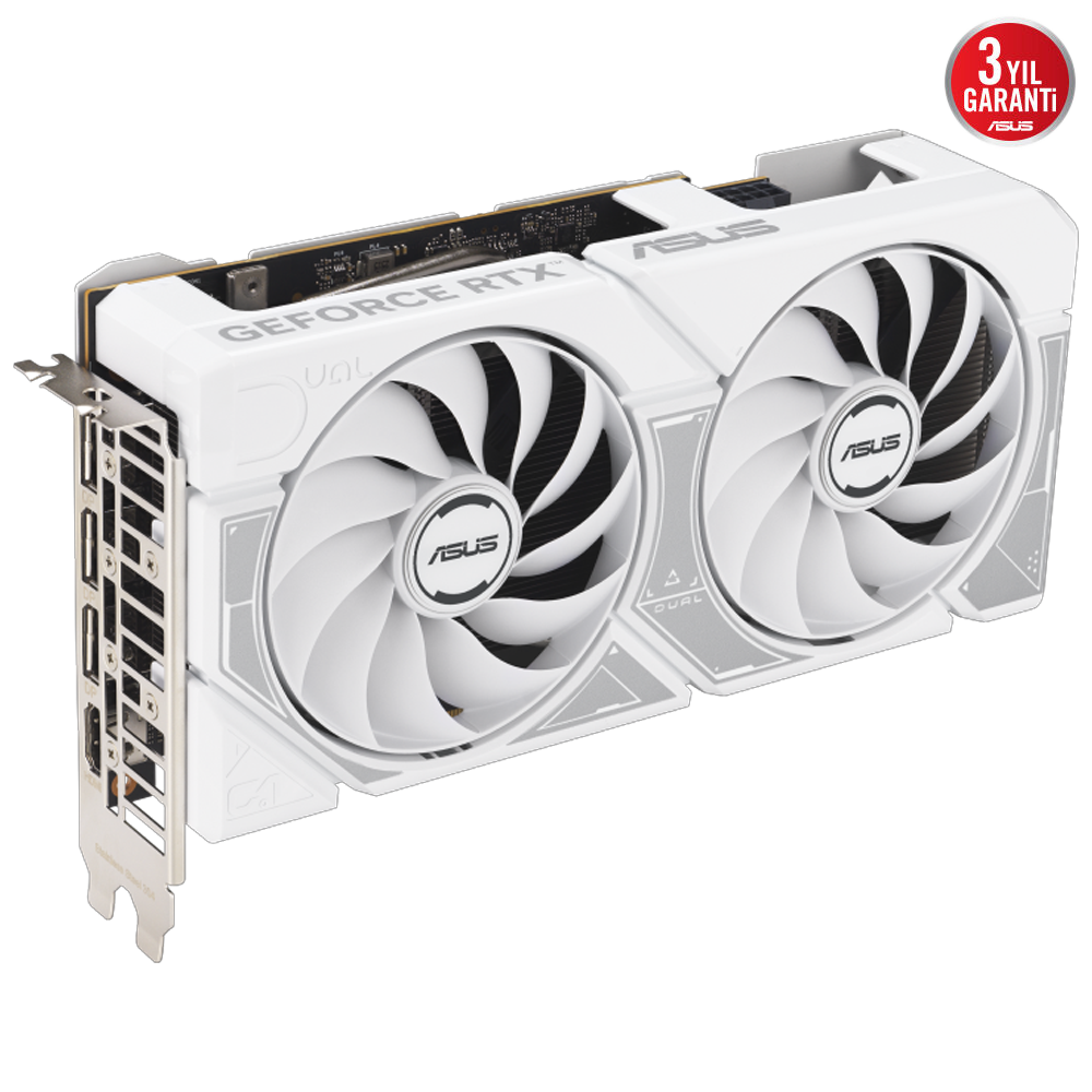 ASUS Dual GeForce RTX 5060 OC Edition 8GB GDDR7 DLSS 4 128 Bit Beyaz Ekran Kartı