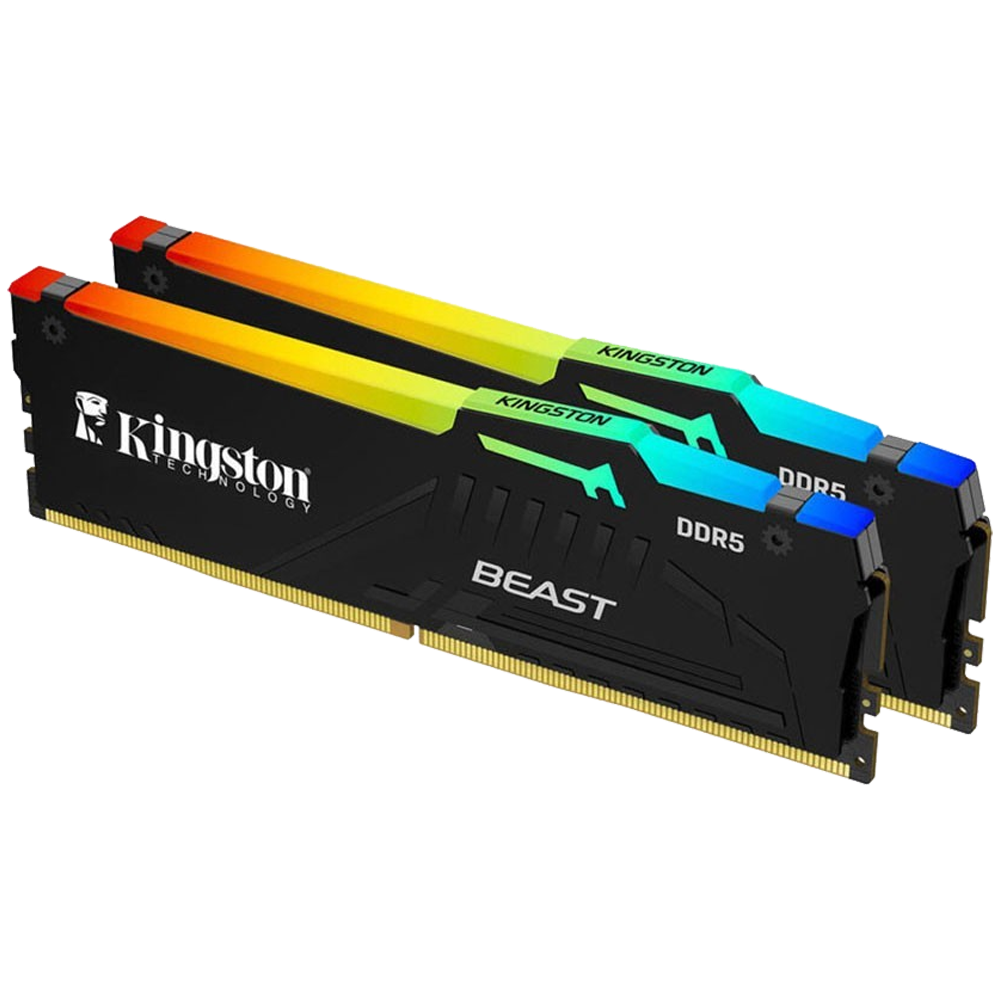 Kingston 64GB(2x32) Beast Black RGB EXPO/XMP 6000MHz CL30 DDR5 Dual Kit Ram