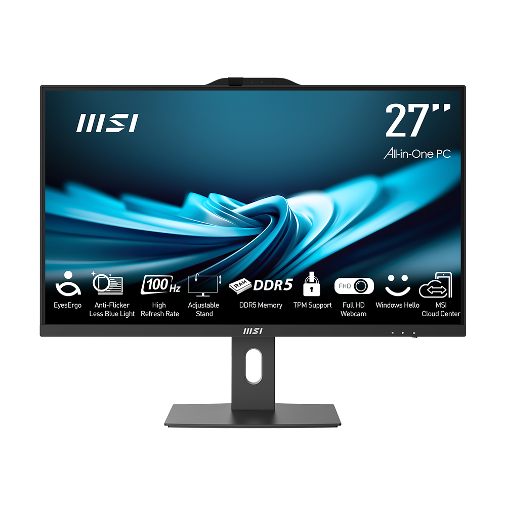 MSI PRO AP272P 14M-841XEU i3-14100 8GB DDR5 256GB SSD 27" FHD Siyah AIO Masaüstü PC