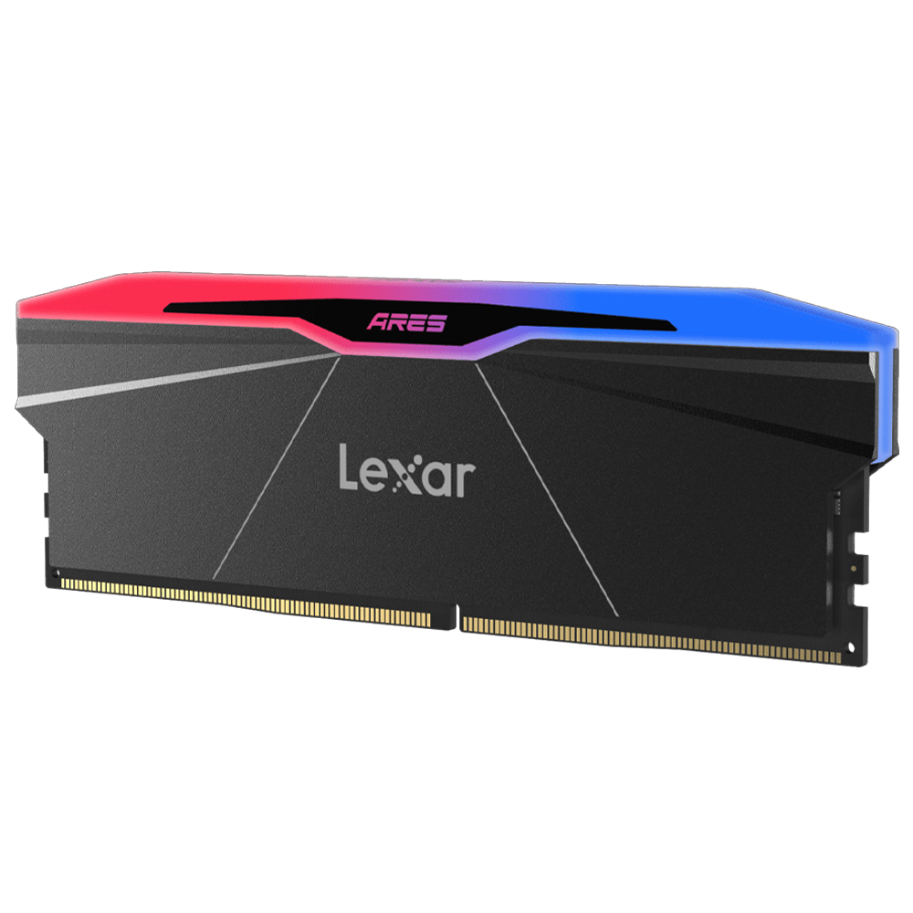 Lexar 64GB (2x32GB) ARES RGB 6400MHz CL32 INTEL XMP/ AMD EXPO DDR5 Siyah Dual Kit Ram