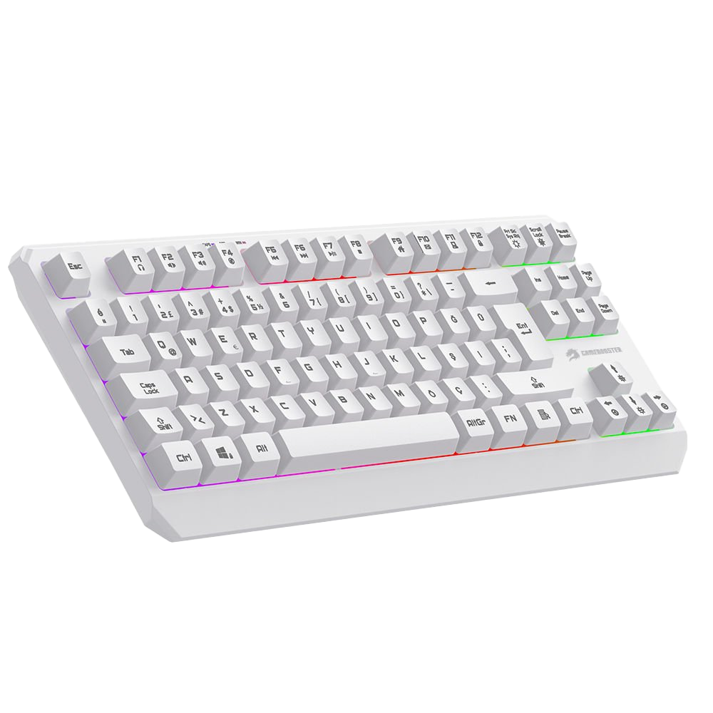 GameBooster G75 Elya Rainbow Aydınlatmalı Beyaz TKL Membrane Gaming Klavye