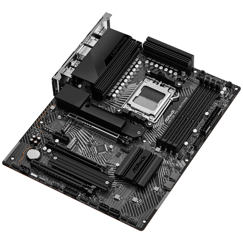 ASROCK X670E PG LIGHTNING 7200MHz(OC) DDR5 Soket AM5 HDMI DP M.2 ATX Anakart