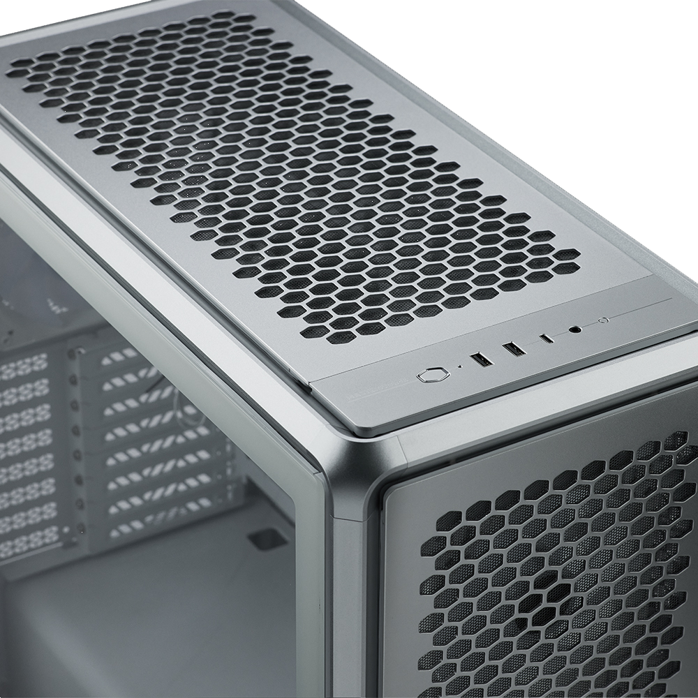 Cooler Master MasterFrame 600 TG ARGB Tempered Glass USB 3.2 Gümüş Gri Alüminyum Mid Tower Kasa