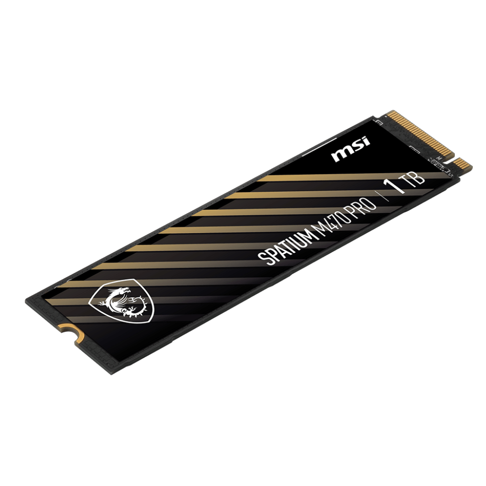 MSI 1TB SPATIUM M470 PRO Gen4x4 M.2 2280 SSD 6000MB Okuma / 4500MB Yazma