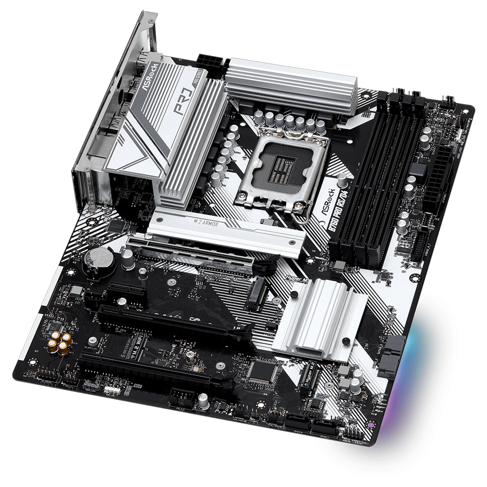 ASROCK B760 PRO RS D4 5333MHz(OC) DDR4 Soket 1700 M.2 HDMI DP ATX Anakart