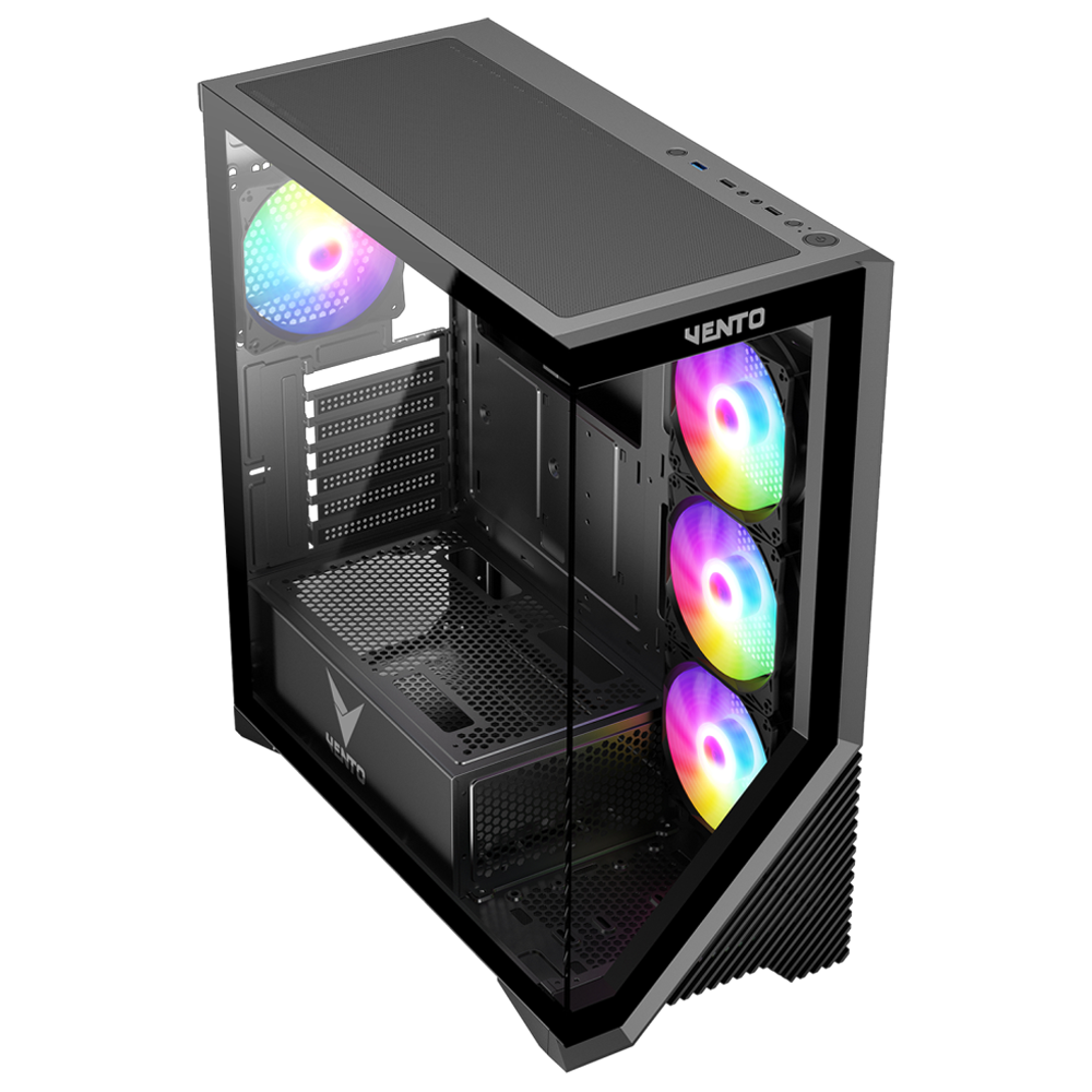 VENTO VG4202FL 750W Tempered Glass USB 3.0 RGB E-ATX Kasa