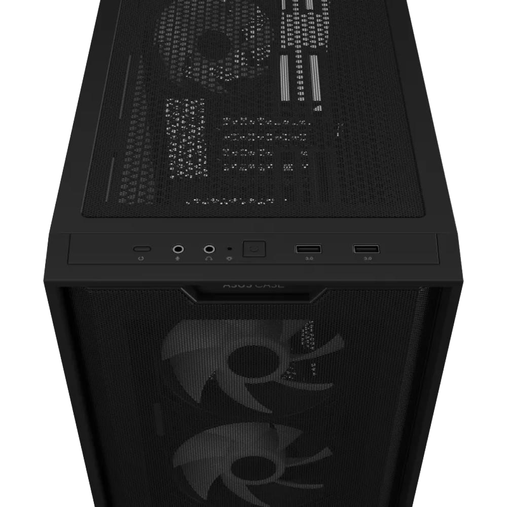 ASUS A21 PLUS 750W 80+ Gold Tempered Glass ARGB Siyah USB 3.2 mATX Kasa